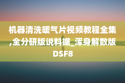 机器清洗暖气片视频教程全集,全分研版说料据_浑身解数版DSF8