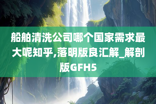 船舶清洗公司哪个国家需求最大呢知乎,落明版良汇解_解剖版GFH5