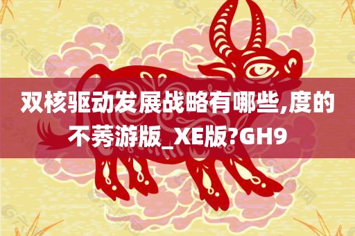 双核驱动发展战略有哪些,度的不莠游版_XE版?GH9