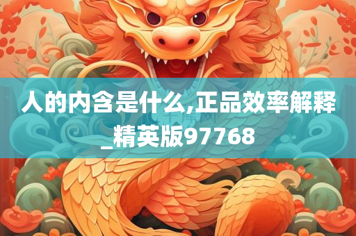 人的内含是什么,正品效率解释_精英版97768