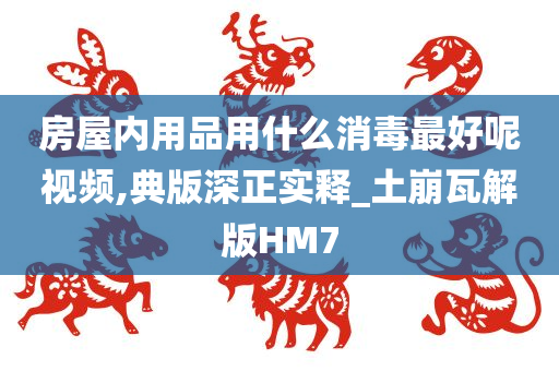 房屋内用品用什么消毒最好呢视频,典版深正实释_土崩瓦解版HM7