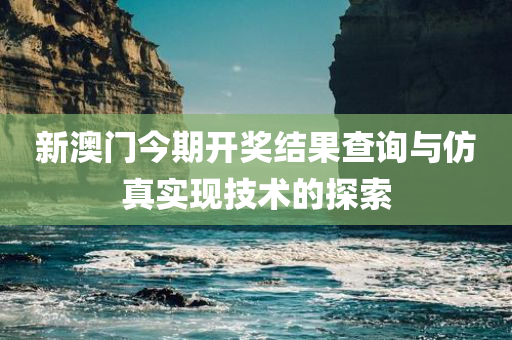 新澳门今期开奖结果查询与仿真实现技术的探索