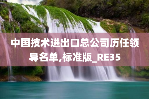 中国技术进出口总公司历任领导名单,标准版_RE35