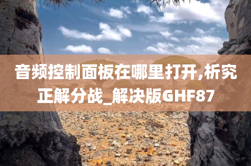 音频控制面板在哪里打开,析究正解分战_解决版GHF87