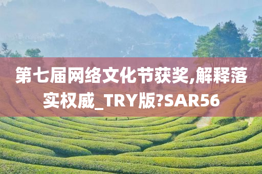 第七届网络文化节获奖,解释落实权威_TRY版?SAR56