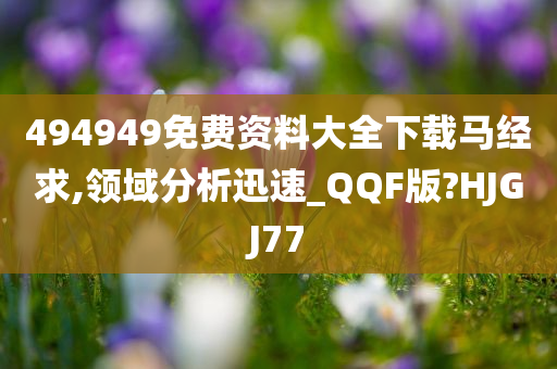 494949免费资料大全下载马经求,领域分析迅速_QQF版?HJGJ77