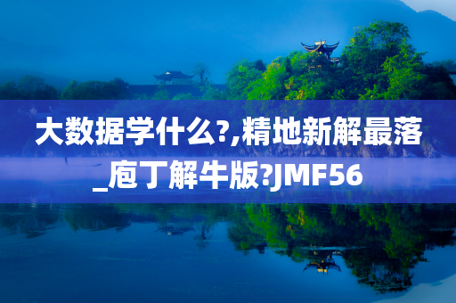 大数据学什么?,精地新解最落_庖丁解牛版?JMF56