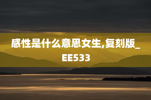 感性是什么意思女生,复刻版_EE533