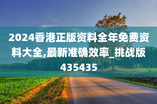 2024香港正版资料全年免费资料大全,最新准确效率_挑战版435435