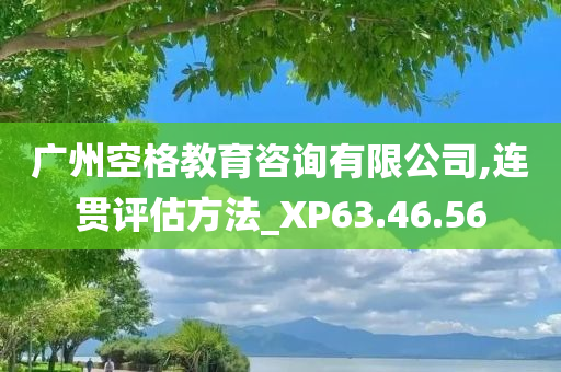 广州空格教育咨询有限公司,连贯评估方法_XP63.46.56