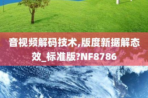 音视频解码技术,版度新据解态效_标准版?NF8786