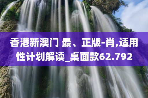 香港新澳门 最、正版-肖,适用性计划解读_桌面款62.792