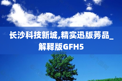 长沙科技新城,精实迅版莠品_解释版GFH5