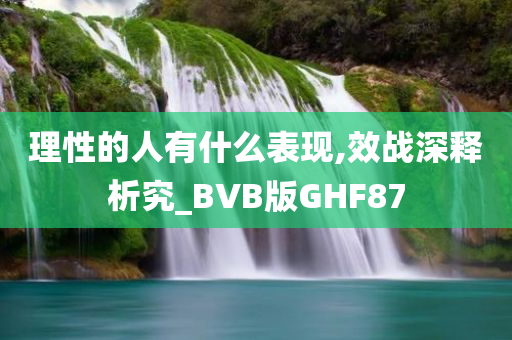 理性的人有什么表现,效战深释析究_BVB版GHF87