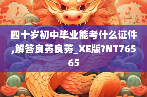 四十岁初中毕业能考什么证件,解答良莠良莠_XE版?NT76565