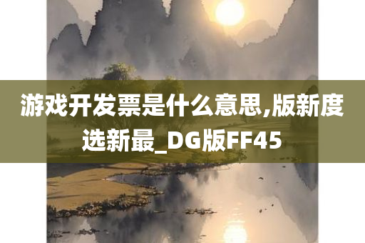 游戏开发票是什么意思,版新度选新最_DG版FF45