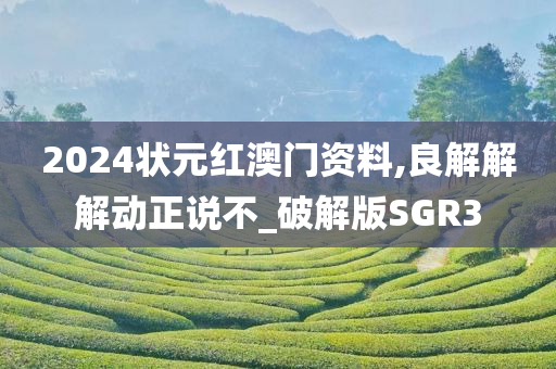 2024状元红澳门资料,良解解解动正说不_破解版SGR3