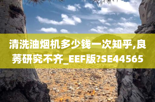 清洗油烟机多少钱一次知乎,良莠研究不齐_EEF版?SE44565