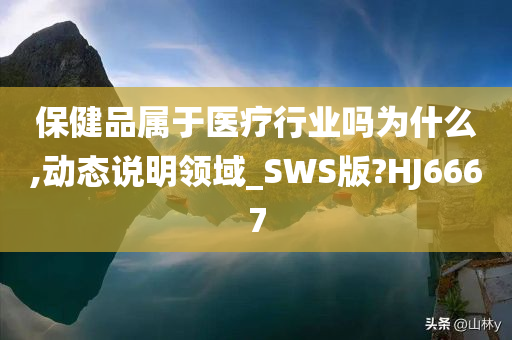 保健品属于医疗行业吗为什么,动态说明领域_SWS版?HJ6667