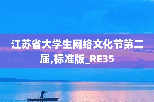 江苏省大学生网络文化节第二届,标准版_RE35