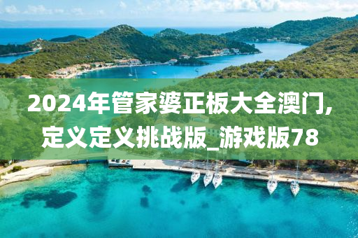 2024年管家婆正板大全澳门,定义定义挑战版_游戏版78