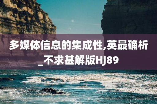 多媒体信息的集成性,英最确析_不求甚解版HJ89