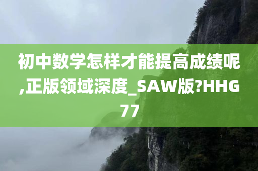 初中数学怎样才能提高成绩呢,正版领域深度_SAW版?HHG77