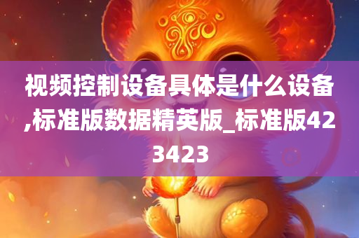 视频控制设备具体是什么设备,标准版数据精英版_标准版423423