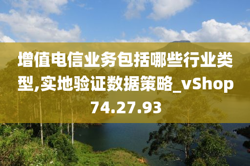 增值电信业务包括哪些行业类型,实地验证数据策略_vShop74.27.93