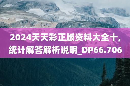 2024天天彩正版资料大全十,统计解答解析说明_DP66.706