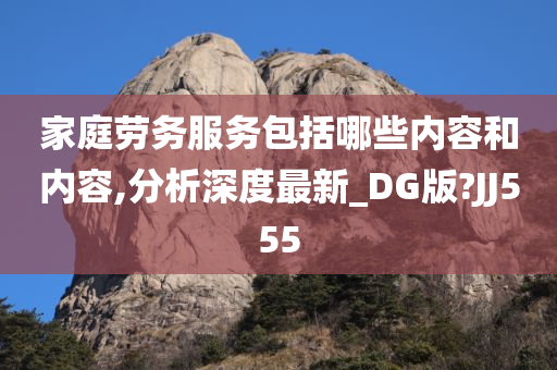 家庭劳务服务包括哪些内容和内容,分析深度最新_DG版?JJ555