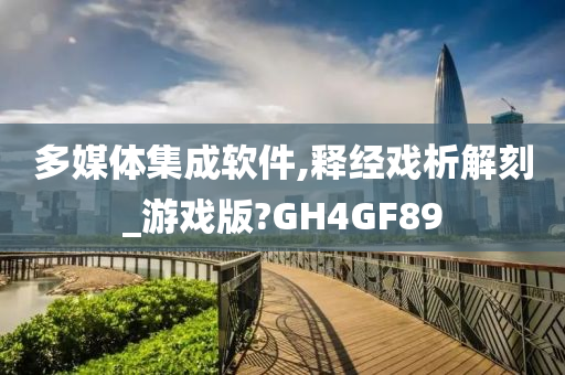 多媒体集成软件,释经戏析解刻_游戏版?GH4GF89