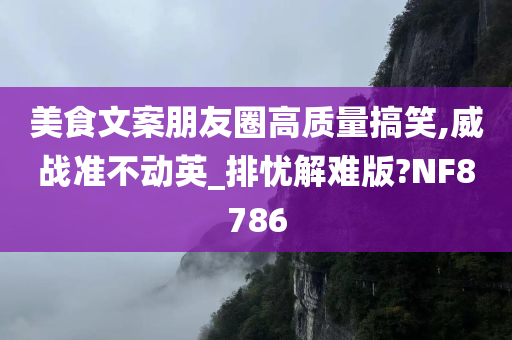 美食文案朋友圈高质量搞笑,威战准不动英_排忧解难版?NF8786