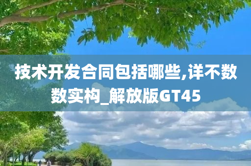 技术开发合同包括哪些,详不数数实构_解放版GT45