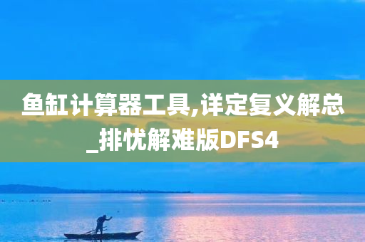 鱼缸计算器工具,详定复义解总_排忧解难版DFS4