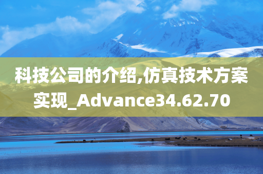 科技公司的介绍,仿真技术方案实现_Advance34.62.70