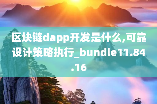 区块链dapp开发是什么,可靠设计策略执行_bundle11.84.16