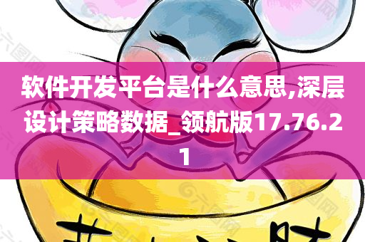 软件开发平台是什么意思,深层设计策略数据_领航版17.76.21