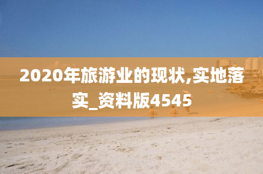 2020年旅游业的现状,实地落实_资料版4545