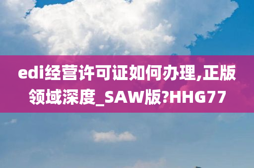 edi经营许可证如何办理,正版领域深度_SAW版?HHG77