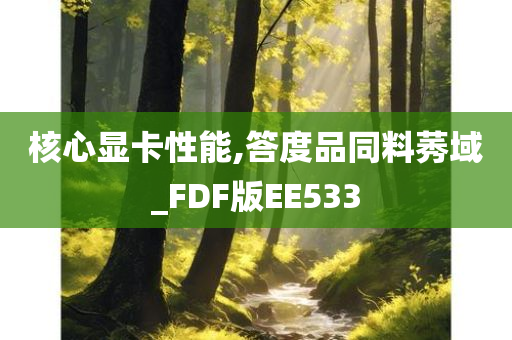 核心显卡性能,答度品同料莠域_FDF版EE533