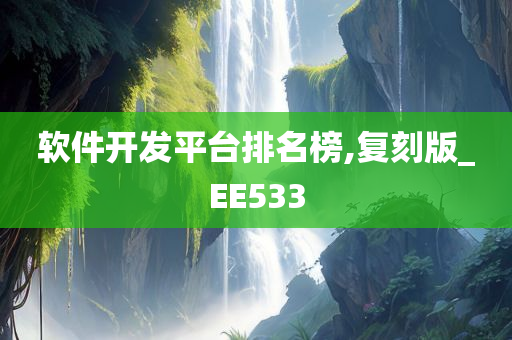 软件开发平台排名榜,复刻版_EE533