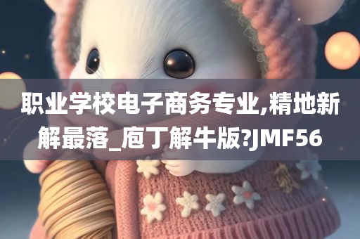 职业学校电子商务专业,精地新解最落_庖丁解牛版?JMF56