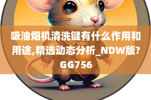 吸油烟机清洗键有什么作用和用途,精选动态分析_NDW版?GG756