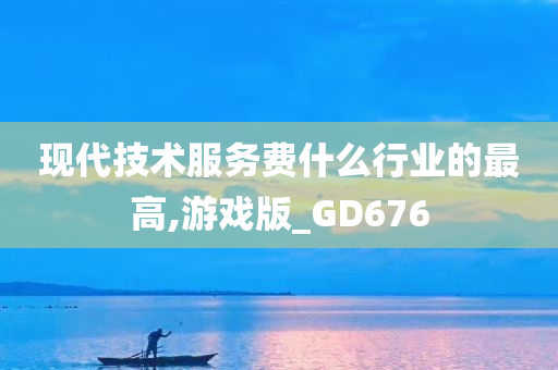 现代技术服务费什么行业的最高,游戏版_GD676