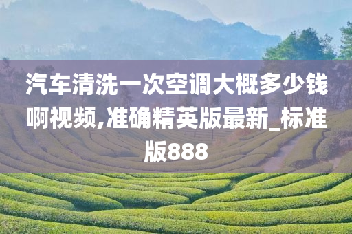 汽车清洗一次空调大概多少钱啊视频,准确精英版最新_标准版888