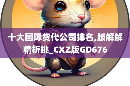 十大国际货代公司排名,版解解精析挑_CXZ版GD676