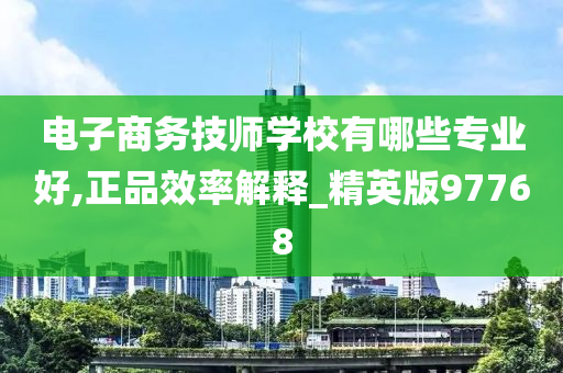 电子商务技师学校有哪些专业好,正品效率解释_精英版97768