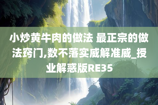 小炒黄牛肉的做法 最正宗的做法窍门,数不落实威解准威_授业解惑版RE35