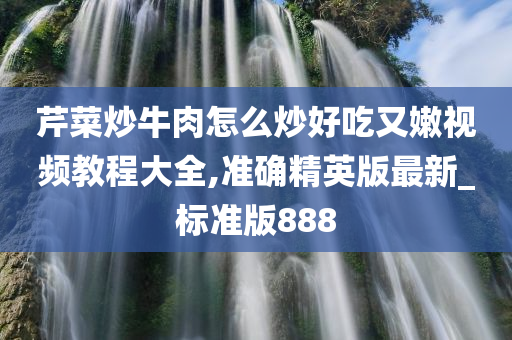 芹菜炒牛肉怎么炒好吃又嫩视频教程大全,准确精英版最新_标准版888